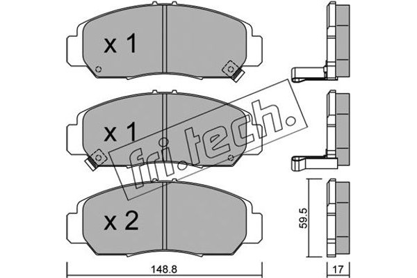 fri.tech. Σετ τακάκια, Δισκόφρενα - 478.0