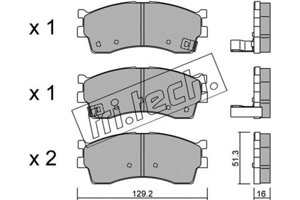 fri.tech. Σετ τακάκια, Δισκόφρενα - 528.0