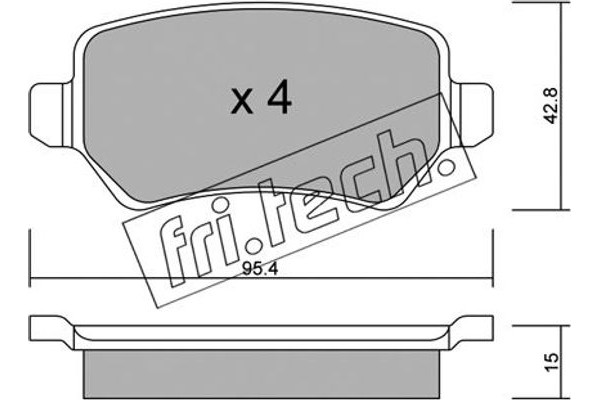 fri.tech. Σετ τακάκια, Δισκόφρενα - 558.1