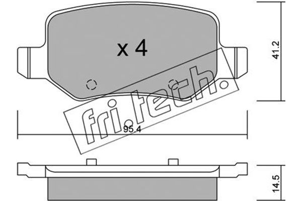 fri.tech. Σετ τακάκια, Δισκόφρενα - 581.0