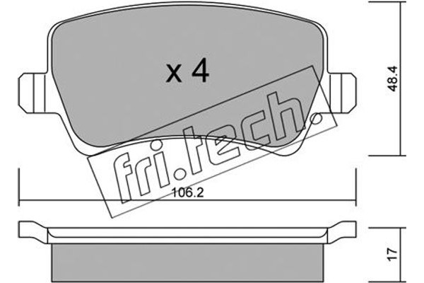 fri.tech. Σετ τακάκια, Δισκόφρενα - 692.0