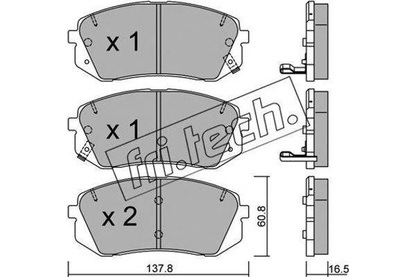 fri.tech. Σετ τακάκια, Δισκόφρενα - 799.0