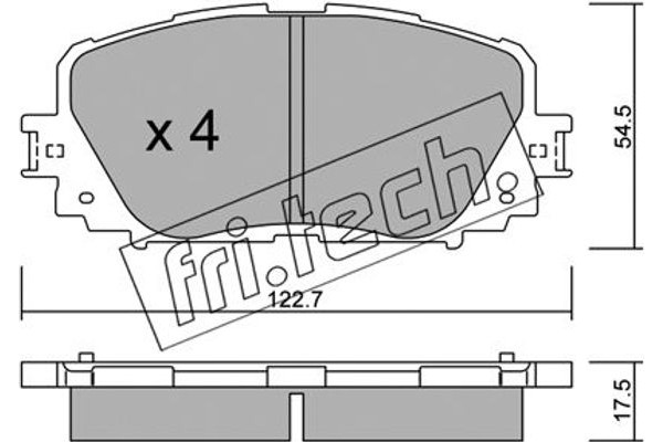 fri.tech. Σετ τακάκια, Δισκόφρενα - 836.0