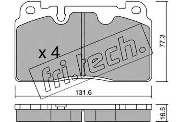 fri.tech. Σετ τακάκια, Δισκόφρενα - 995.0