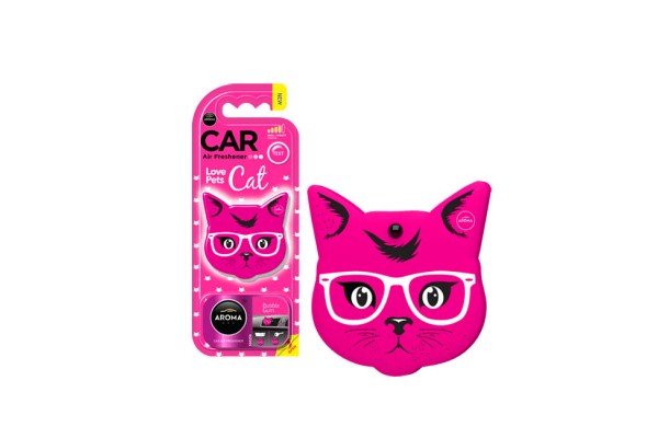 Αρωματικό αυτοκινήτου κρεμαστό aroma cat bubble gum