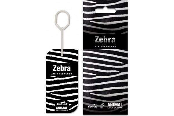 Αρωματικό Αυτοκινήτου Κρεμαστό Feral Animal Collection Zebra 1 Τεμάχιο