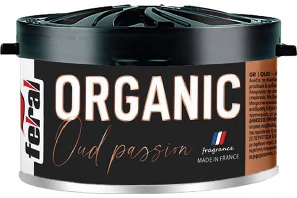 Αρωματικό Αυτοκινήτου Κονσέρβα Feral Με Άρωμα Oud Passion 40gr 1 Τεμάχιο