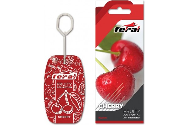 Αρωματικό Αυτοκινήτου Κρεμαστό Feral Fruity Collection Cherry 1 Τεμάχιο Αρωματικό Αυτοκινήτου Κρεμαστό Feral Fruity Collection Cherry 1 Τεμάχιο