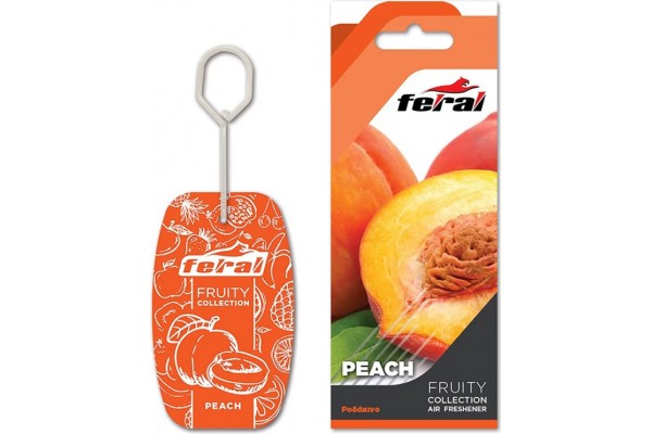 Αρωματικό Αυτοκινήτου Κρεμαστό Feral Fruity Collection Peach 1 Τεμάχιο Αρωματικό Αυτοκινήτου Κρεμαστό Feral Fruity Collection Peach 1 Τεμάχιο