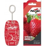 Αρωματικό Αυτοκινήτου Κρεμαστό Feral Fruity Collection Strawberry 1 Τεμάχιο