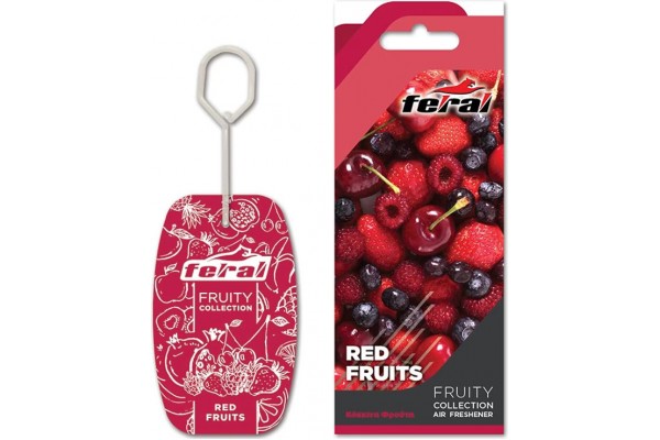 Αρωματικό Αυτοκινήτου Κρεμαστό Feral Fruity Collection Red Fruits 1 Τεμάχιο Αρωματικό Αυτοκινήτου Κρεμαστό Feral Fruity Collection Red Fruits 1 Τεμάχιο