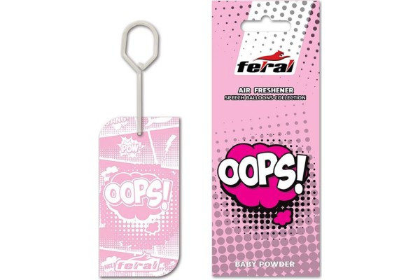 Αρωματικό Αυτοκινήτου Κρεμαστό Feral Speech Collection Oops 1 Τεμάχιο Αρωματικό Αυτοκινήτου Κρεμαστό Feral Speech Collection Oops 1 Τεμάχιο