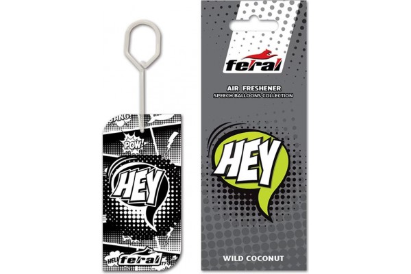 Αρωματικό Αυτοκινήτου Κρεμαστό Feral Speech Collection Hey 1 Τεμάχιο Αρωματικό Αυτοκινήτου Κρεμαστό Feral Speech Collection Hey 1 Τεμάχιο