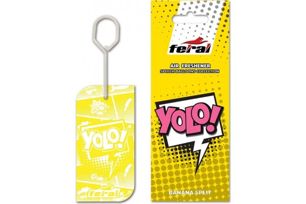 Αρωματικό Αυτοκινήτου Κρεμαστό Feral Speech Collection Yolo 1 Τεμάχιο Αρωματικό Αυτοκινήτου Κρεμαστό Feral Speech Collection Yolo 1 Τεμάχιο