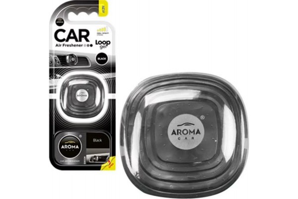 Αρωματικό Αυτοκινήτου Κρεμαστό Aroma Loop Gel Black 1 Τεμάχιο