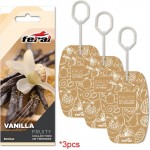 Σετ Αρωματικών Αυτοκινήτου Feral Fruity Collection Vanilla 3 Τεμάχια