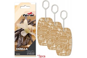 Σετ Αρωματικών Αυτοκινήτου Feral Fruity Collection Vanilla 3 Τεμάχια