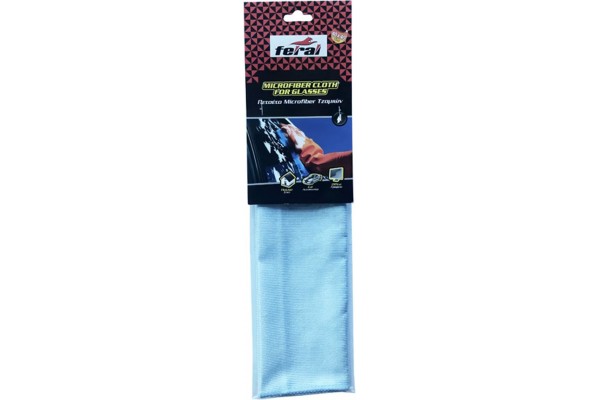 Πετσέτα Microfiber Feral Για Τα Τζάμια Επαγγελματική 40x40cm 1 Τεμάχιο