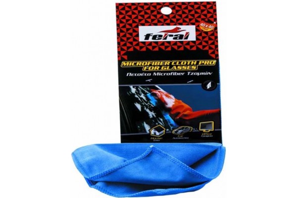 Πετσέτα Microfiber Pro Feral Για Τζάμια 40x40cm 1 Τεμάχιο