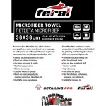 Πετσέτα Microfiber Feral Detailing Pro 38x38cm 1 Τεμάχιο Πετσέτα Microfiber Feral Detailing Pro 38x38cm 1 Τεμάχιο