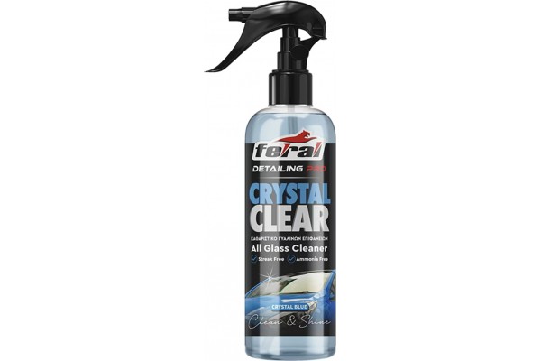 Καθαριστικό Τζαμιών Crystal Blue Feral Detailing Pro 750ml 1 Τεμάχιο