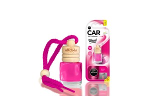 Αρωματικό Αυτοκινήτου Κρεμαστό Μπουκαλάκι Με Ξύλινο Καπάκι Aroma 6ml Με Άρωμα Bubble S49653