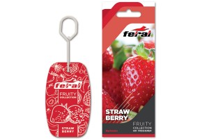 Αρωματικό Αυτοκινήτου Κρεμαστό Feral Fruity Collection Strawberry 1 Τεμάχιο