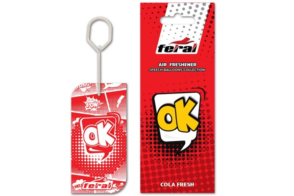 Αρωματικό Αυτοκινήτου Κρεμαστό Feral Speech Collection Ok 1 Τεμάχιο