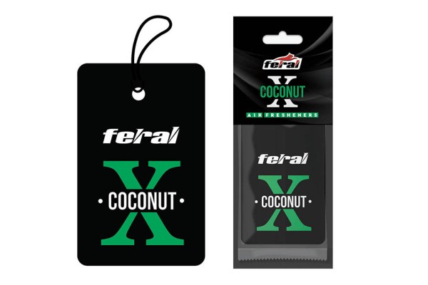 Αρωματικό Αυτοκινήτου Κρεμαστό Feral X Collection Coconut 1 Τεμάχιο