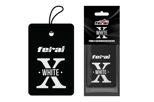 Αρωματικό Αυτοκινήτου Κρεμαστό Feral X Collection White 1 Τεμάχιο