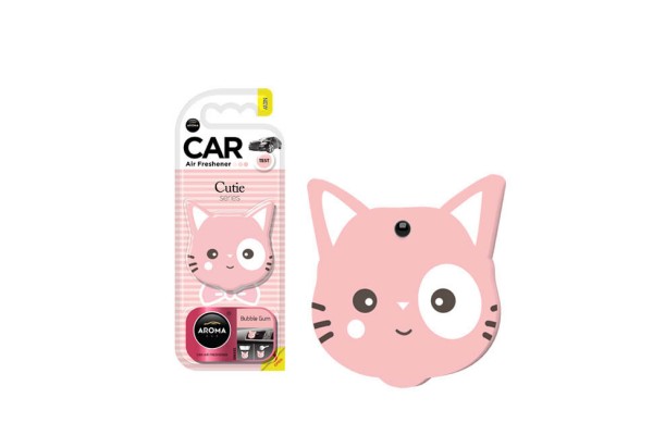 Αρωματικό Αυτοκινήτου Κρεμαστό Aroma Cutie Series Bubble Gum 1 Τεμάχιο