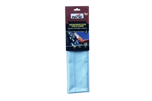 Πετσέτα Microfiber Feral Για Τα Τζάμια Επαγγελματική 40x40cm 1 Τεμάχιο