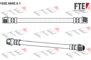 Fte Ελαστικός Σωλήνας Φρένων - 192E.666E.0.1