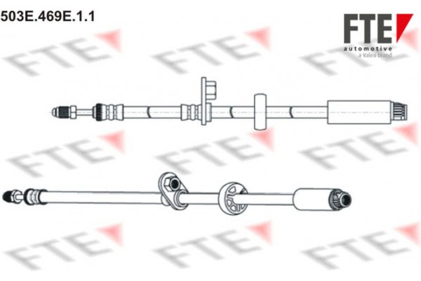 Fte Ελαστικός Σωλήνας Φρένων - 503E.469E.1.1