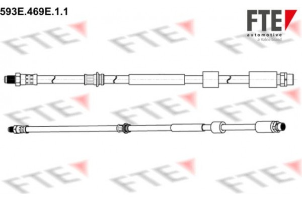 Fte Ελαστικός Σωλήνας Φρένων - 593E.469E.1.1