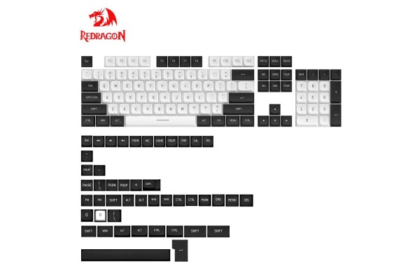 Gaming Αξεσουάρ - Redragon A132 Csa Pbt Keycaps Black/White