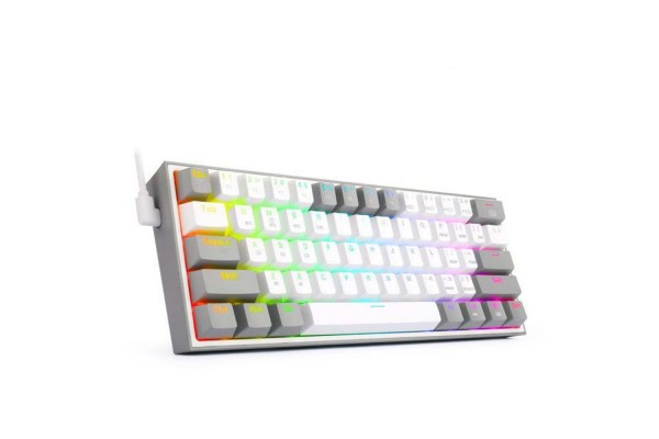 Gaming Πληκτρολόγιο - Redragon K616-RGB Fizz Pro (Grey/White)