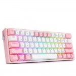 Gaming Πληκτρολόγιο - Redragon K616-RGB Fizz Pro (Pink/White)