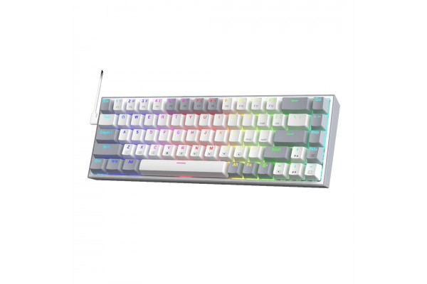 Gaming Πληκτρολόγιο - Redragon K631WG-RGB (White/Grey)