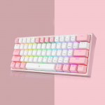 Gaming Πληκτρολόγιο - Redragon K617 Fizz (White/Pink)