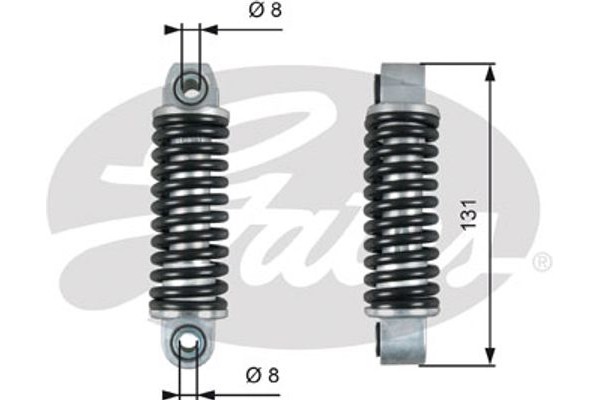 Gates Αποσβεστ. κραδασμών, Ιμάντας poly-V - T39151