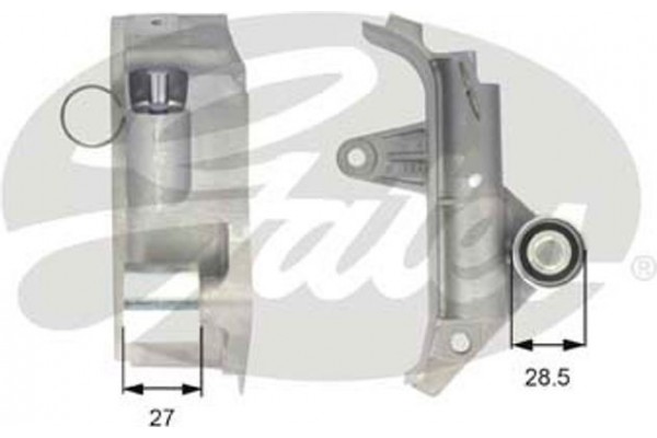 Gates Αποσβεστ. κραδασμών, οδοντ. Ιμάντας - T43025