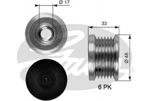 Gates Ελεύθερη Περιστροφή Γεννήτριας - OAP7054
