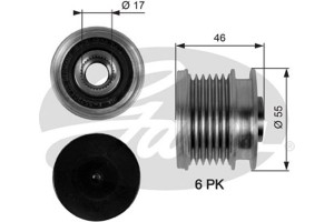 Gates Ελεύθερη Περιστροφή Γεννήτριας - OAP7092