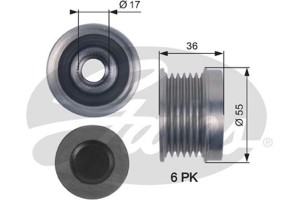 Gates Ελεύθερη Περιστροφή Γεννήτριας - OAP7138