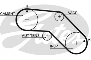 Gates Οδοντωτός Ιμάντας - 5504XS