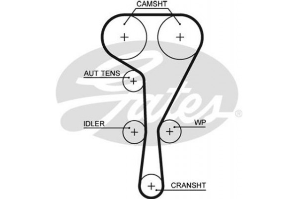 Gates Οδοντωτός Ιμάντας - 5550XS