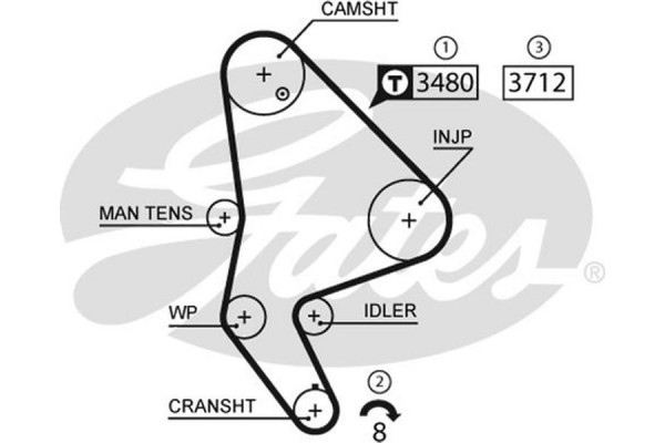 Gates Οδοντωτός Ιμάντας - 5590XS