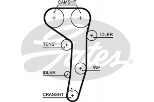 Gates Οδοντωτός Ιμάντας - 5607XS