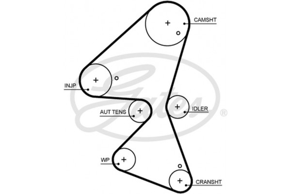 Gates Οδοντωτός Ιμάντας - 5705XS